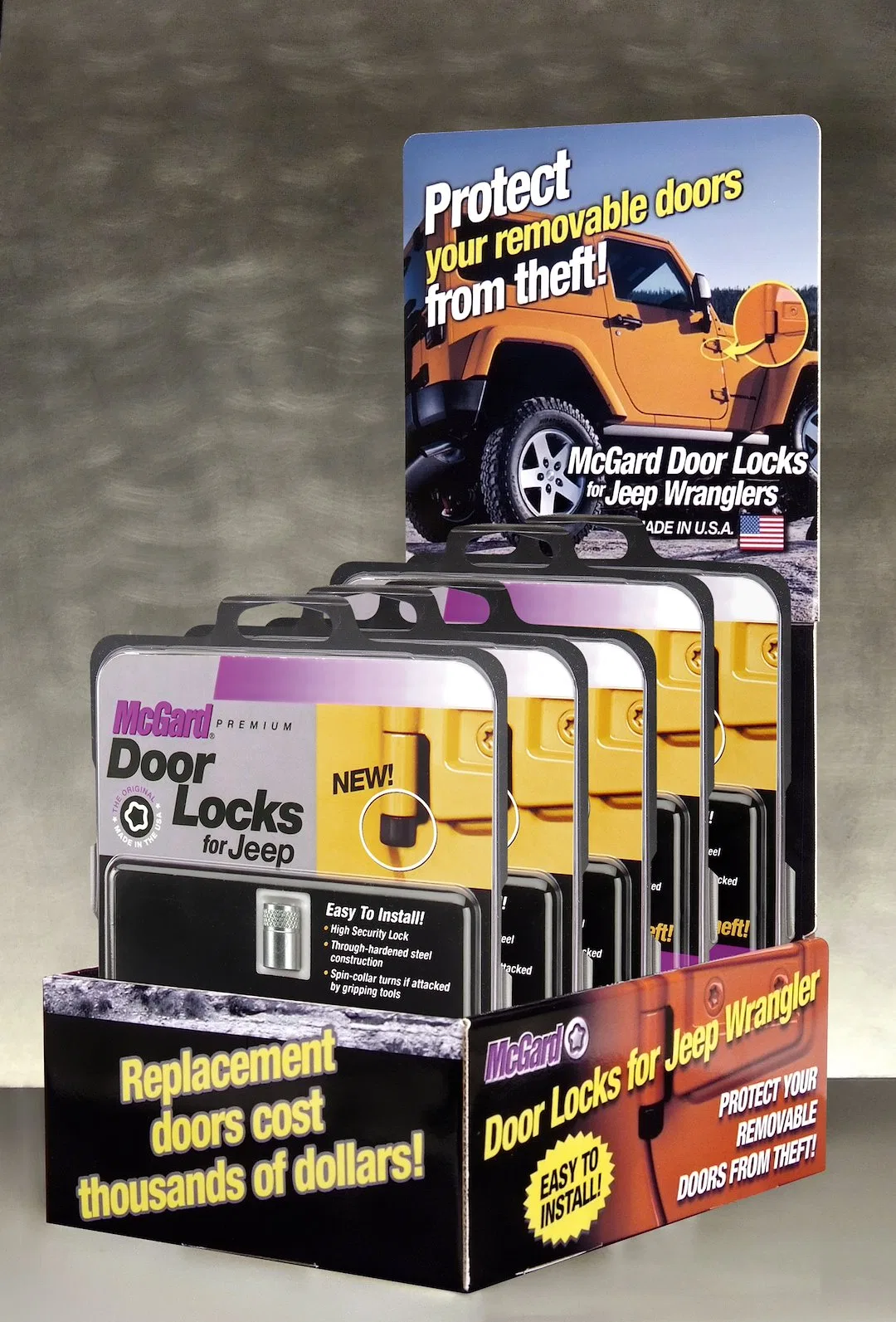 90225 – MCGARD Point Of Purchase Display, Jeep Wrangler Performance Or Small Parts Display Countertop Display 8.50 In...